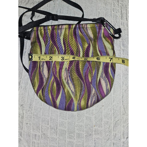 Vintage Nymf Women's Purple & Green Crossbody HandBag Purse (Made in the USA) - Picture 10 of 12